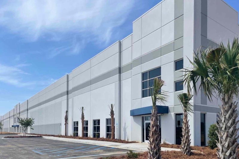 Commercial building concrete cleaning